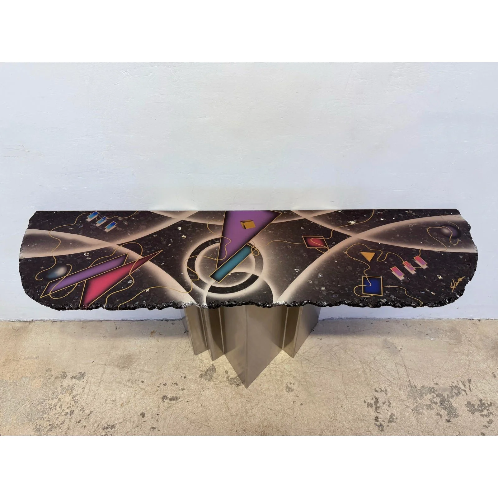 greg-sheres-contemporary-studio-crafted-steel-and-granite-top-console-table-1871