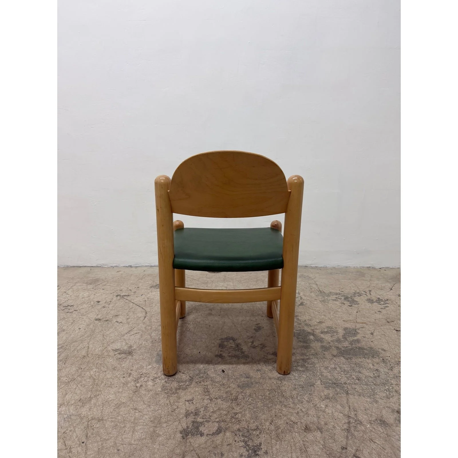 hank-loewenstein-green-naugahyde-and-oak-frame-padova-dining-or-side-chair-7833