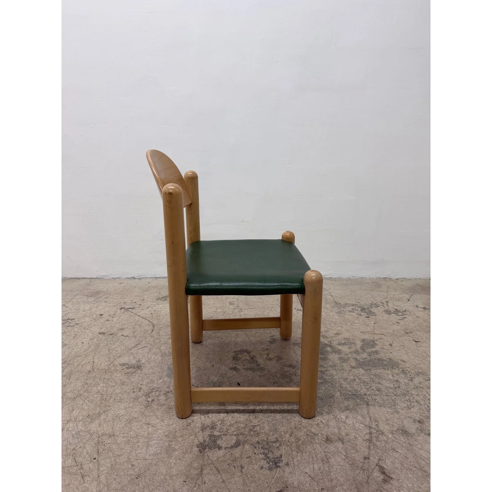 hank-loewenstein-green-naugahyde-and-oak-frame-padova-dining-or-side-chair-8338