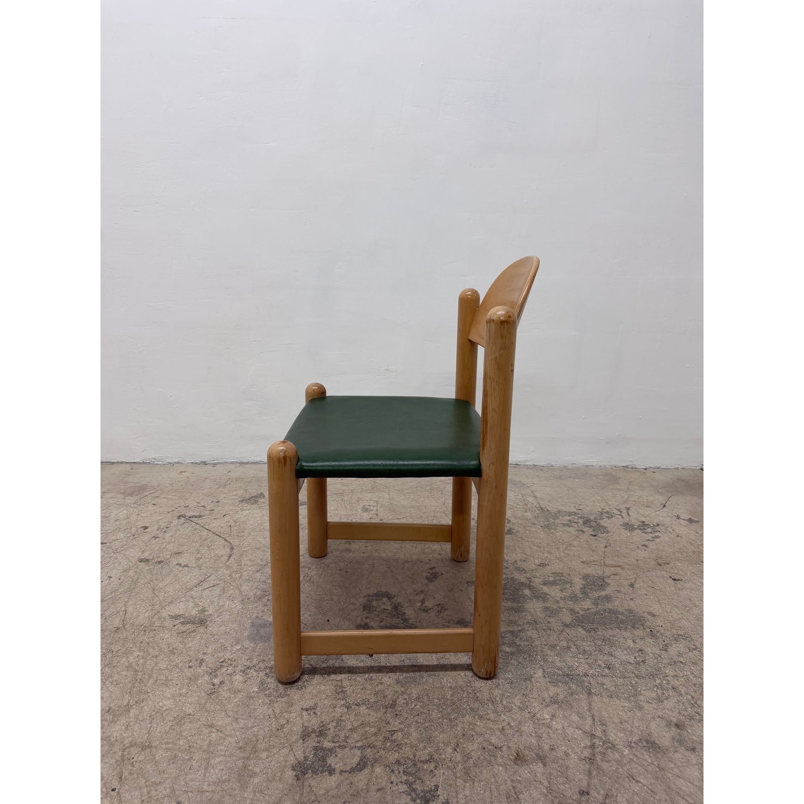 hank-loewenstein-green-naugahyde-and-oak-frame-padova-dining-or-side-chair-1802