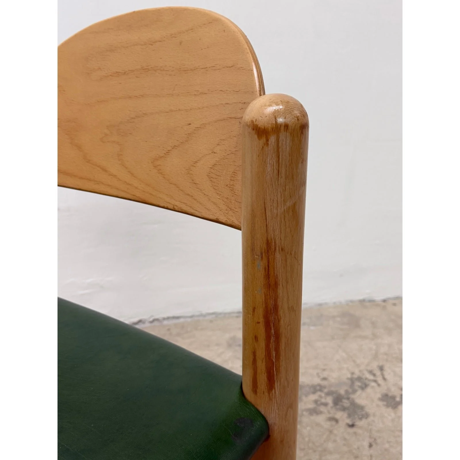 hank-loewenstein-green-naugahyde-and-oak-frame-padova-dining-or-side-chair-9351