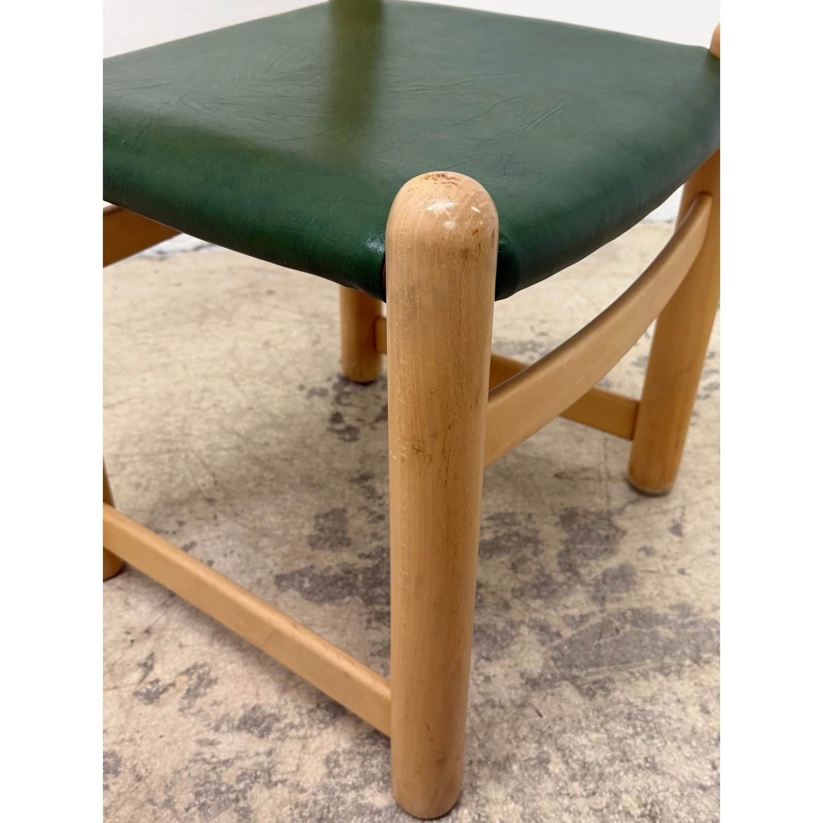 hank-loewenstein-green-naugahyde-and-oak-frame-padova-dining-or-side-chair-3846