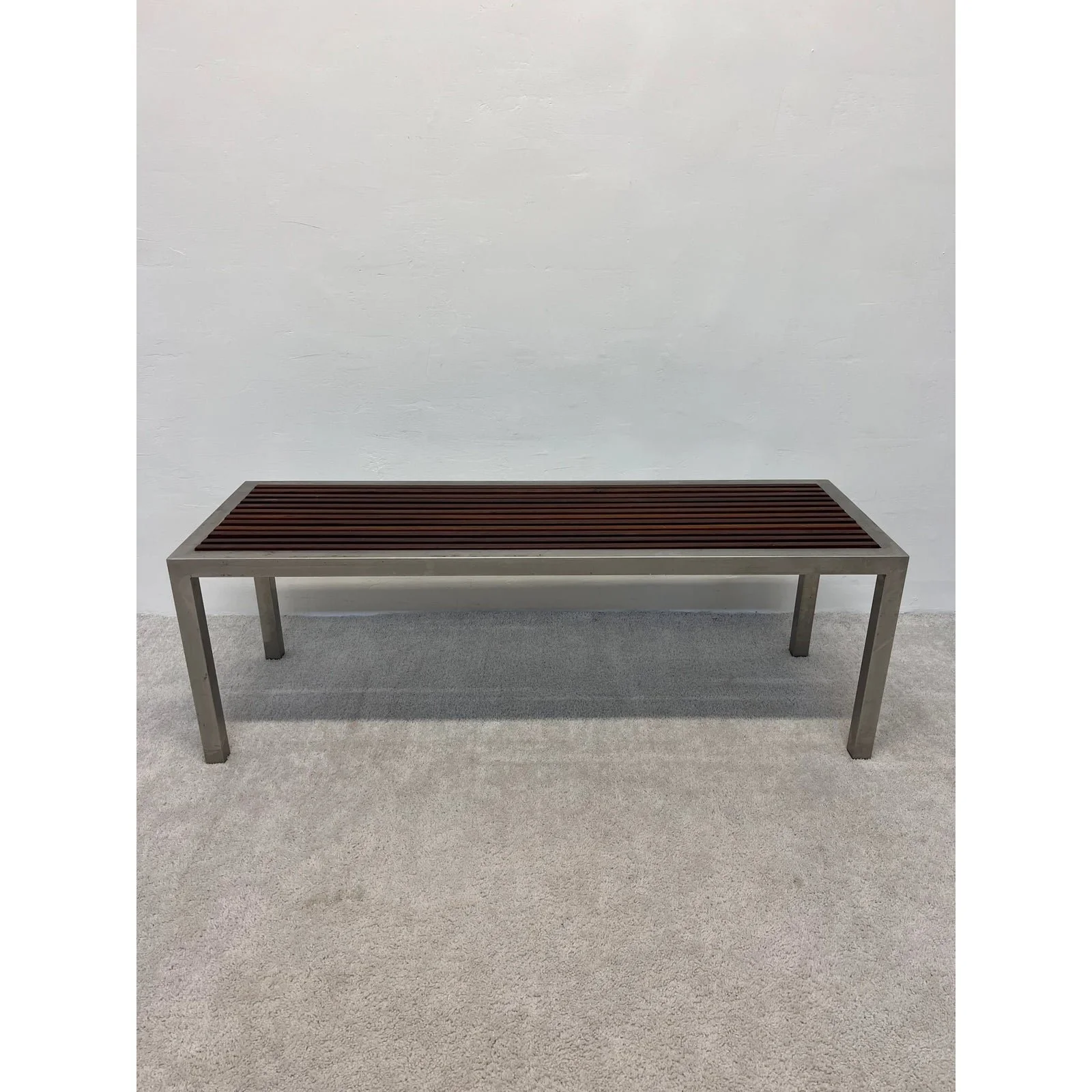 mid-century-parsons-style-teak-slat-and-steel-indoor-or-outdoor-bench-9503