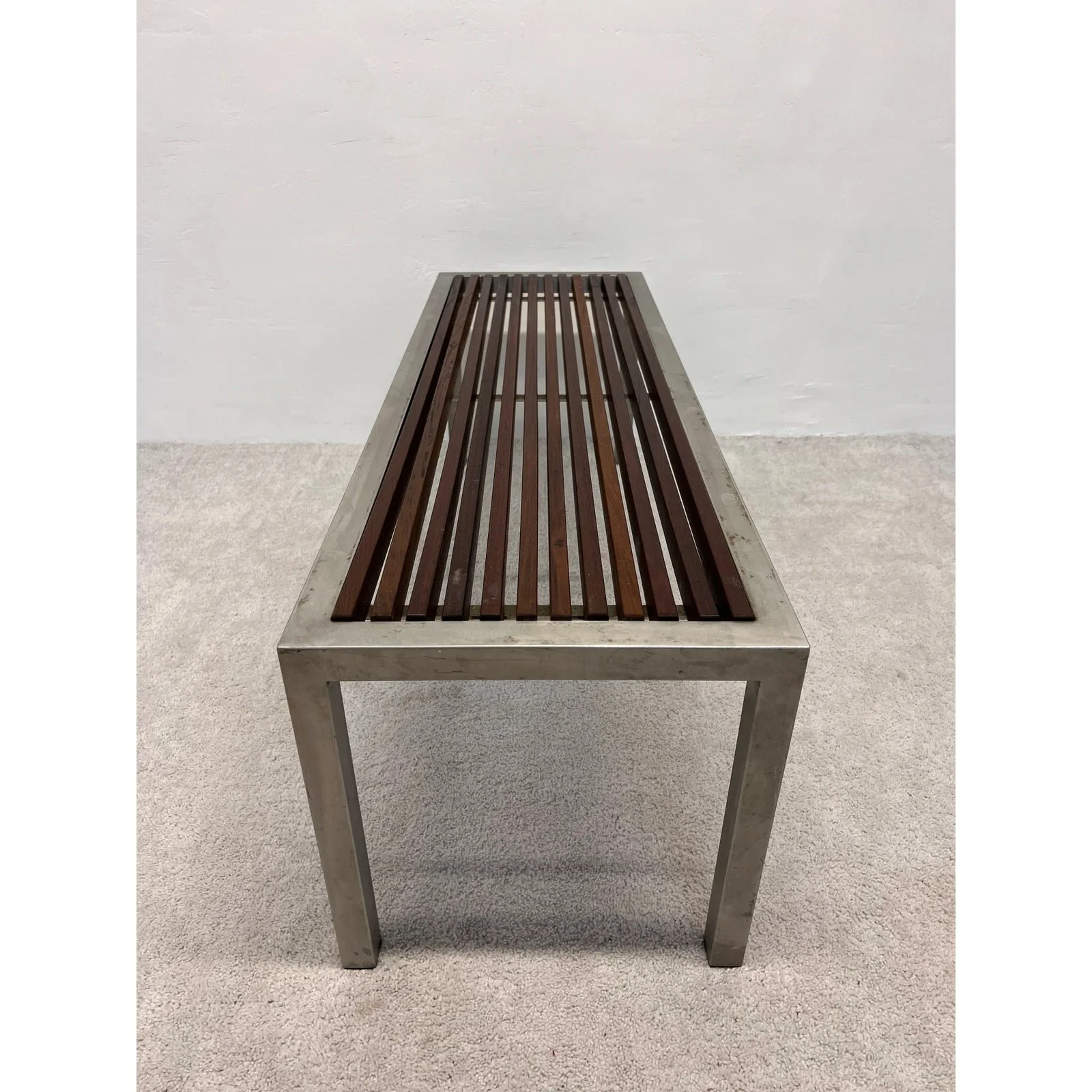 mid-century-parsons-style-teak-slat-and-steel-indoor-or-outdoor-bench-9812