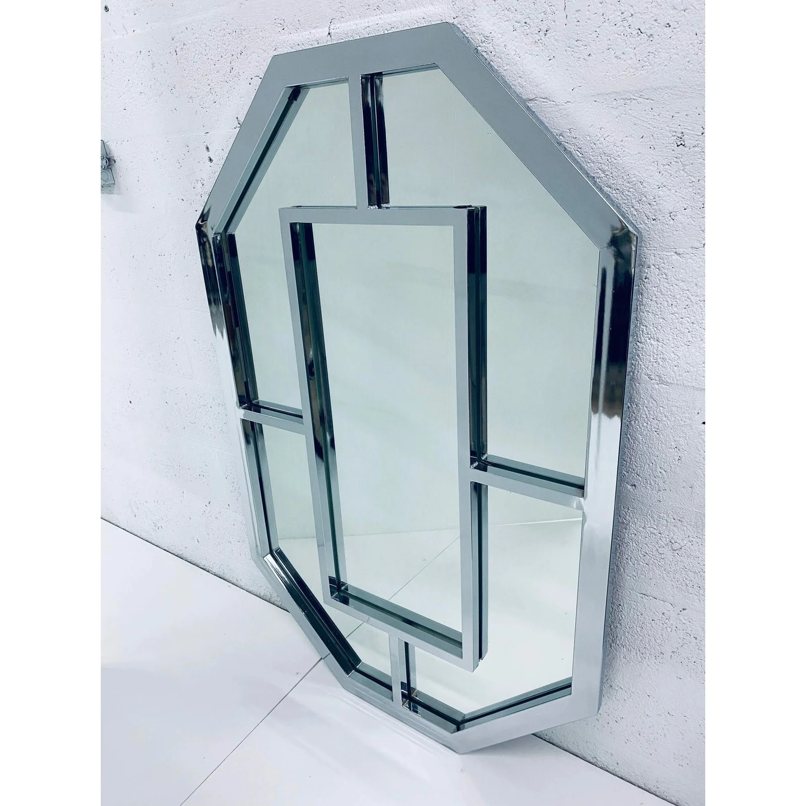 milo-baughman-polished-chrome-wall-mirror-8162