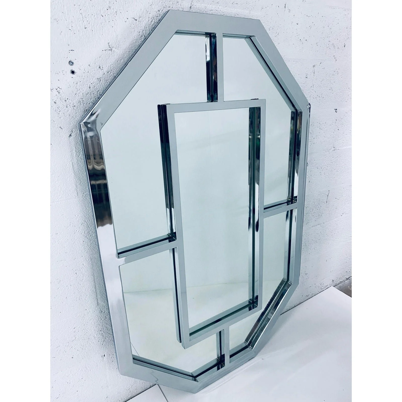 milo-baughman-polished-chrome-wall-mirror-9877