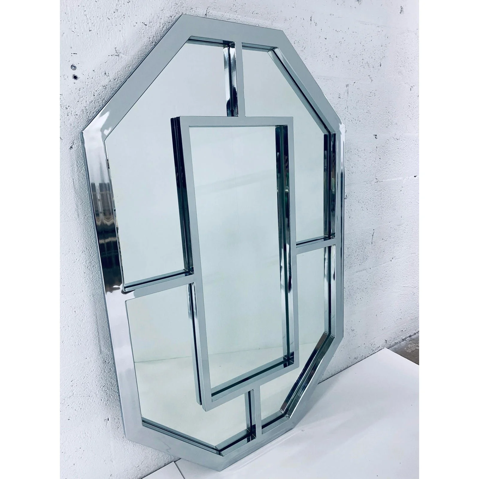 milo-baughman-polished-chrome-wall-mirror-2113