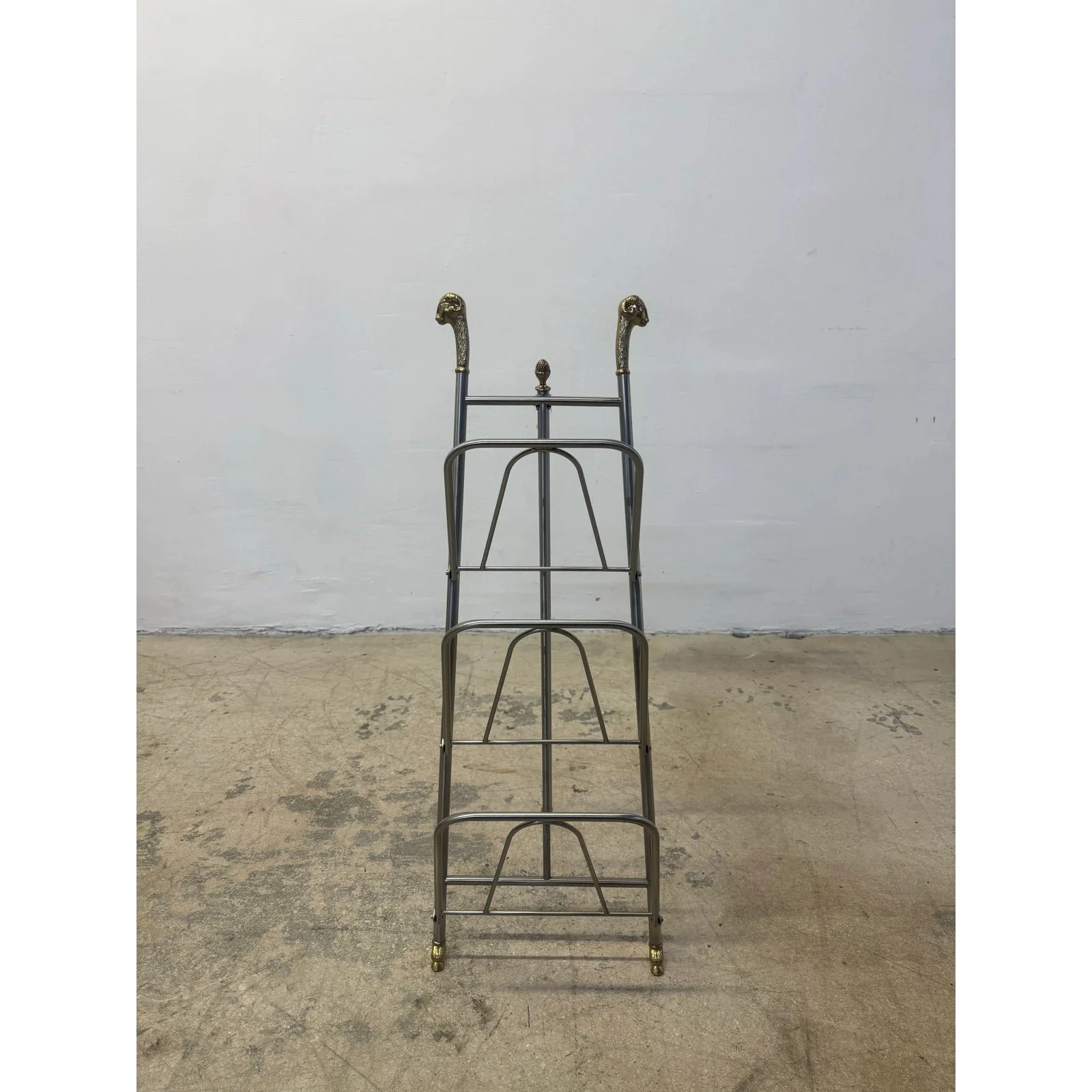 maison-jansen-style-steel-and-brass-rams-head-and-feet-magazine-rack-italy-6600