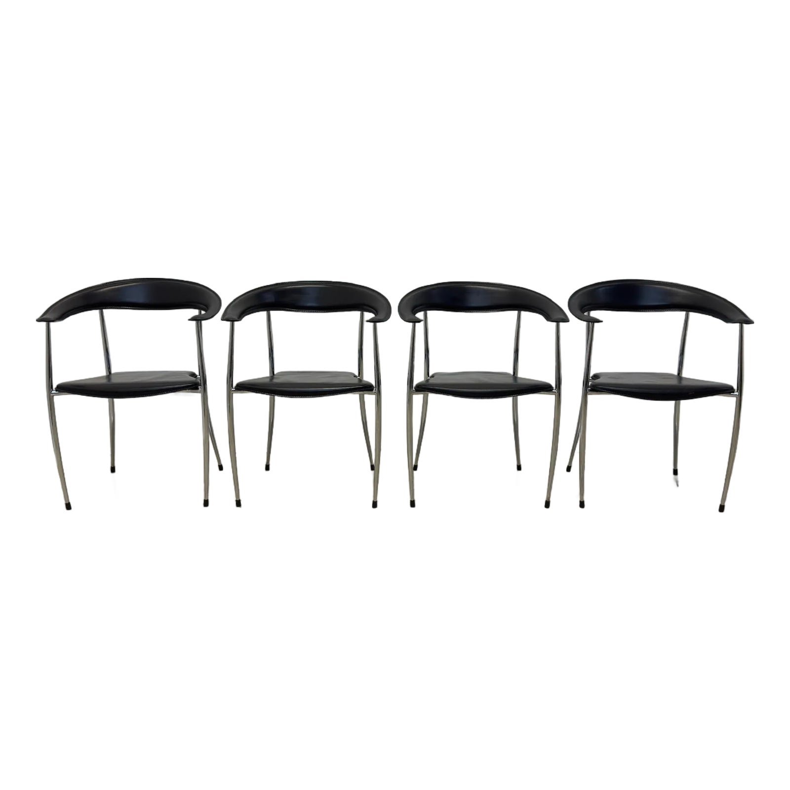 modern-black-leather-and-chome-dining-chairs-for-arper-italy-set-of-four-3666