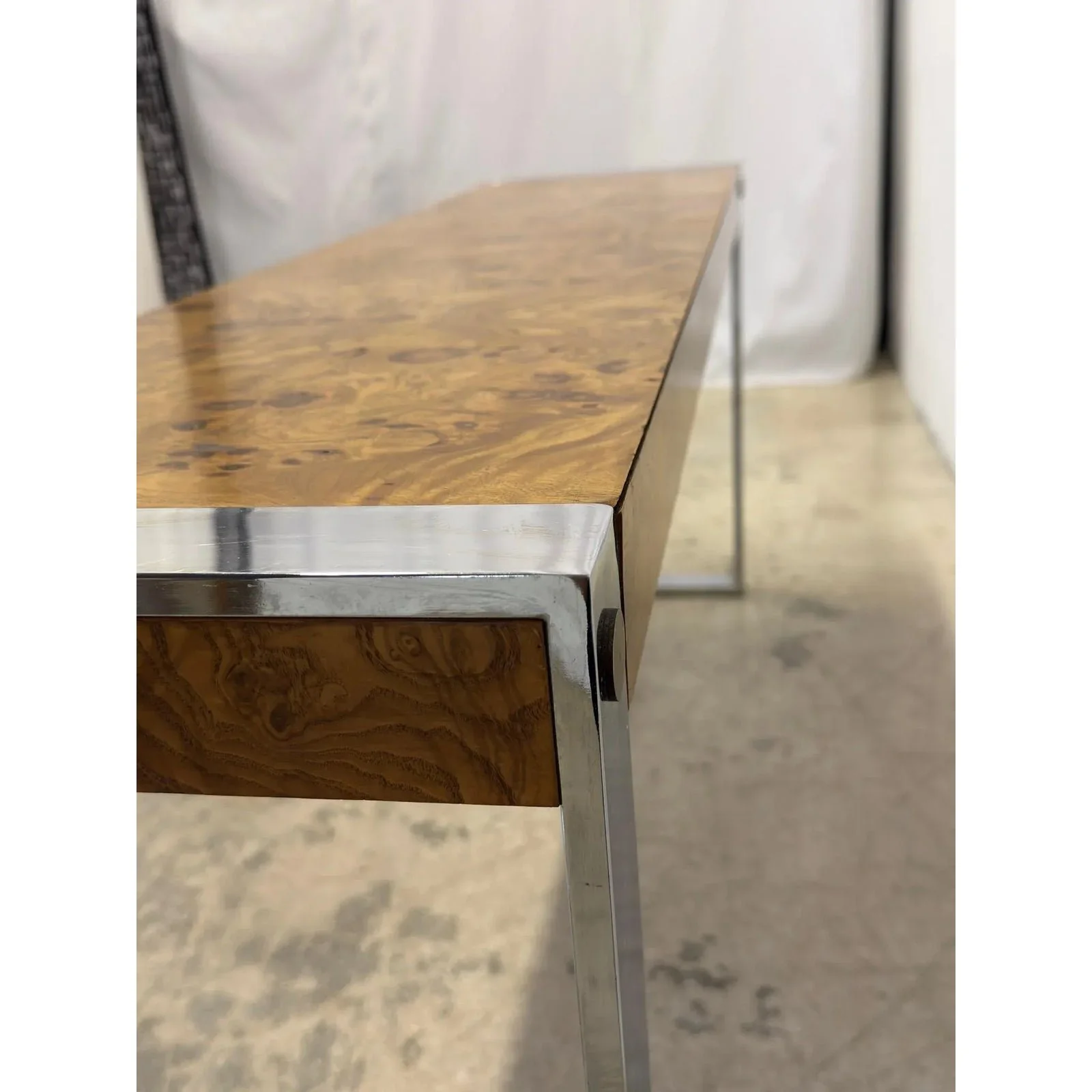 mid-century-burlwood-and-chrome-console-or-entry-way-table-by-drexel-7229