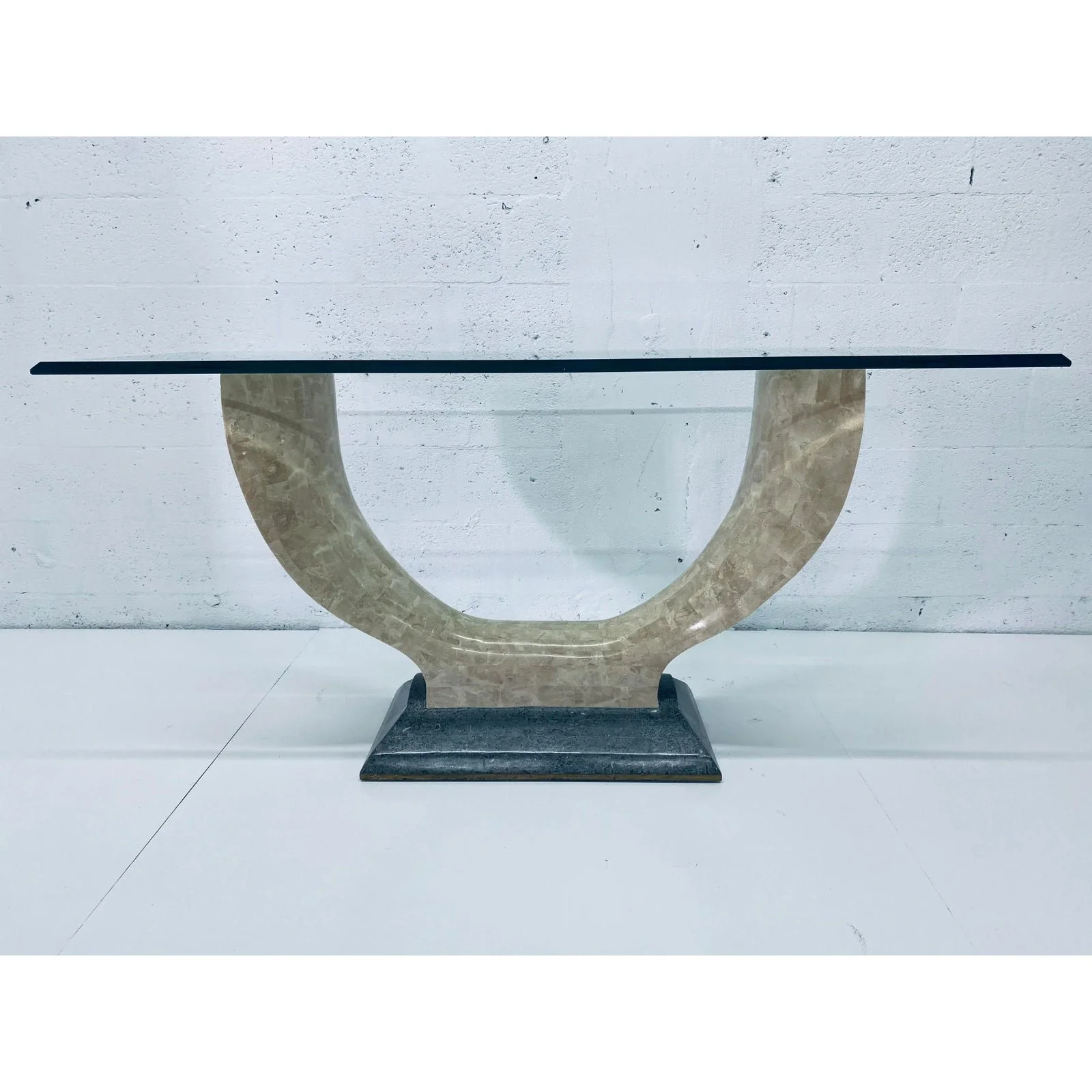 maitland-smith-tessellated-stone-console-table-with-beveled-glass-top-1355