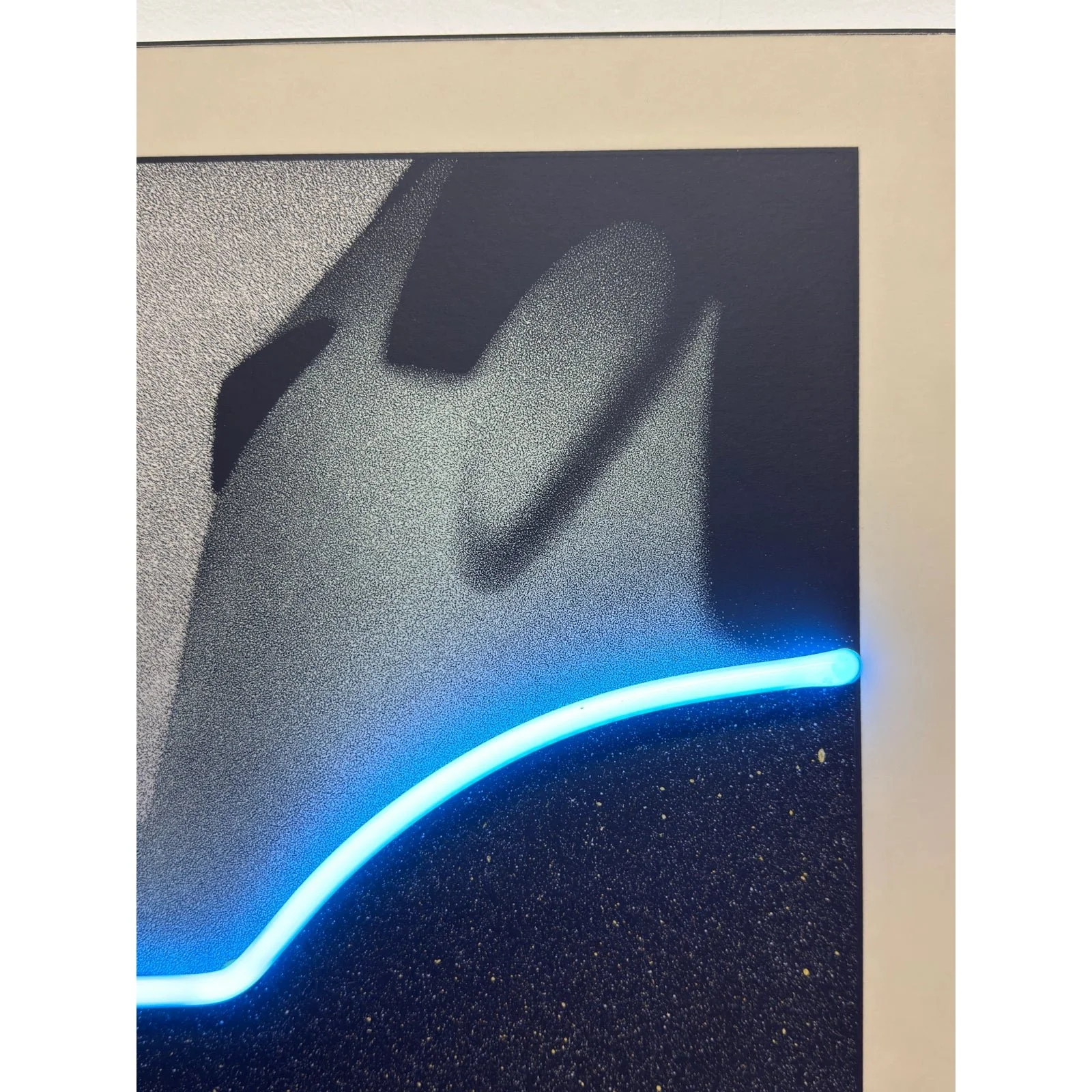 hubert-pattieu-the-kiss-print-with-blue-neon-accent-wall-art-sculpture-1985-6518