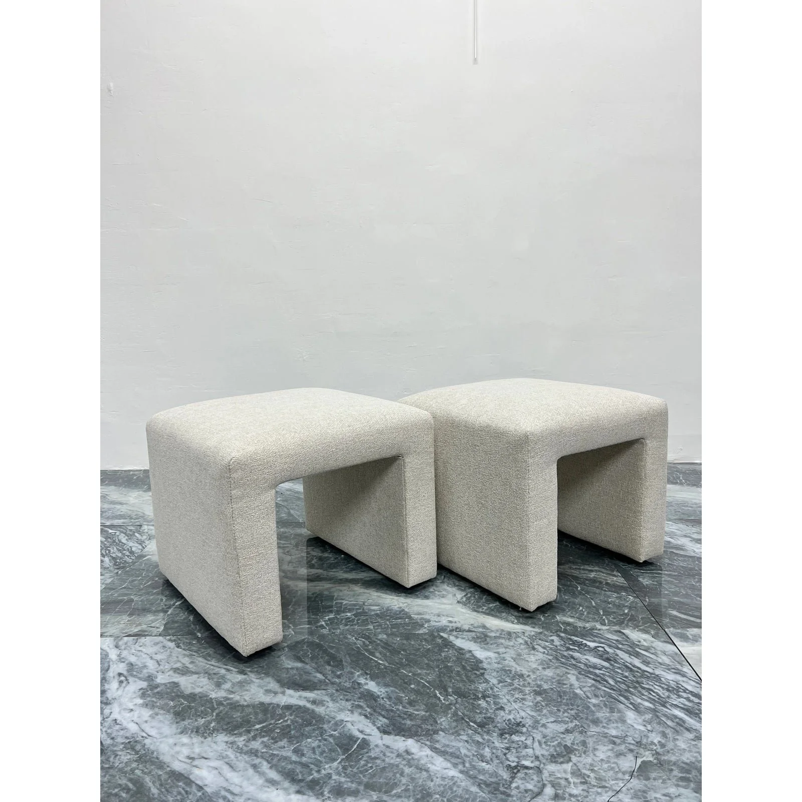 mid-century-modern-upholstered-waterfall-stools-or-benches-1970