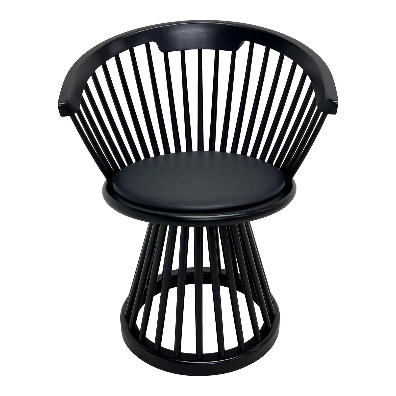 tom-dixon-black-fan-dining-chair-with-leather-seat-pad-1745