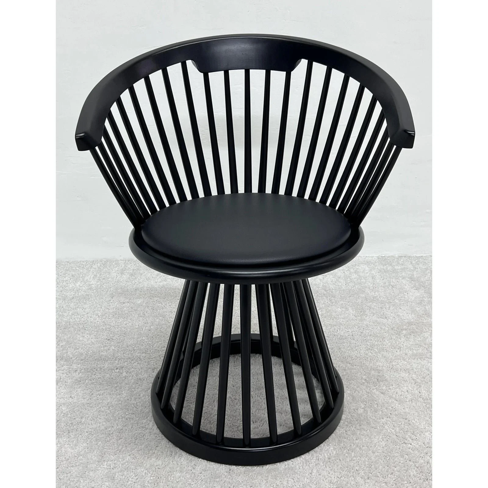 tom-dixon-black-fan-dining-chair-with-leather-seat-pad-7780