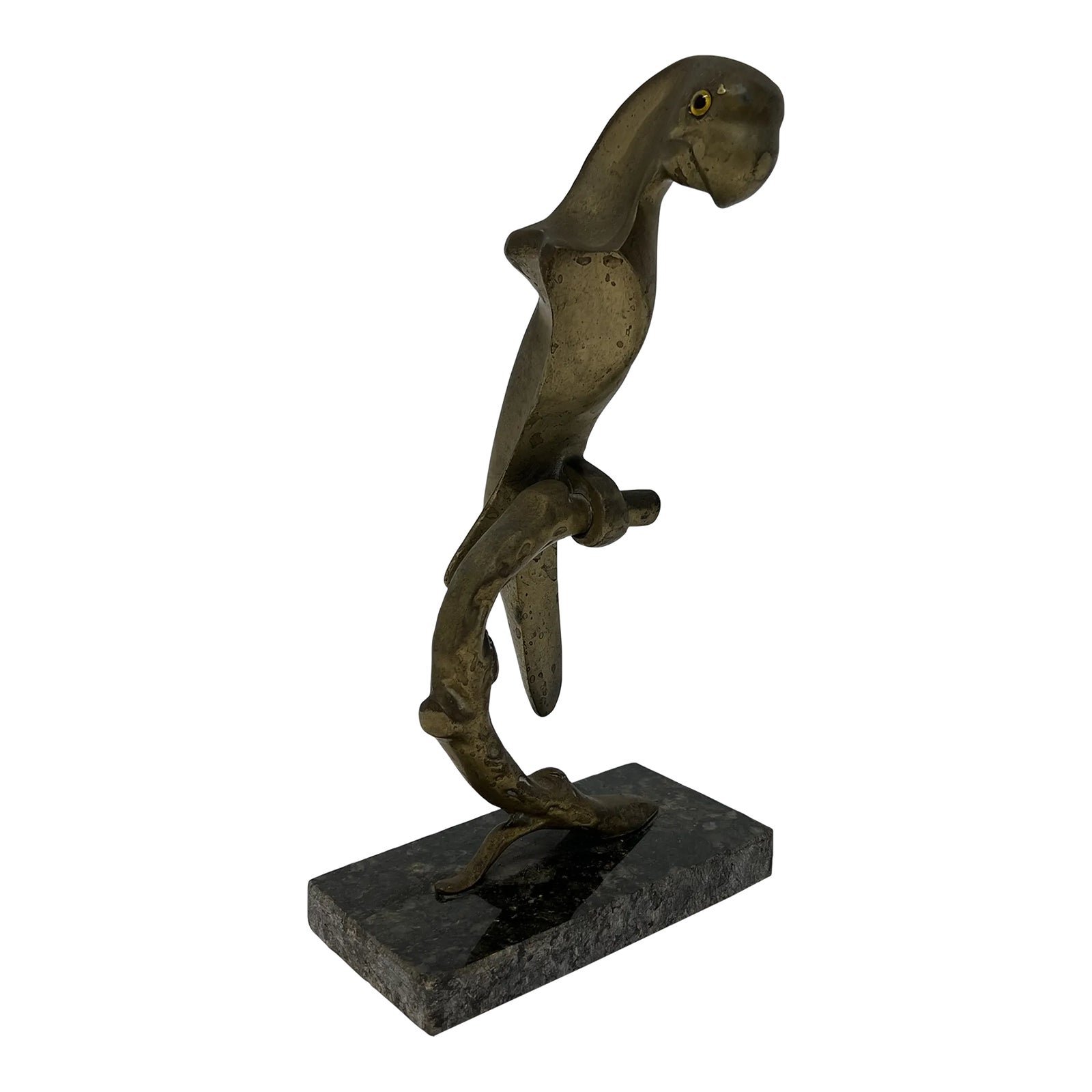 brazilian-mid-century-modern-bronze-macaw-parrot-sculpture-on-granite-base-4645