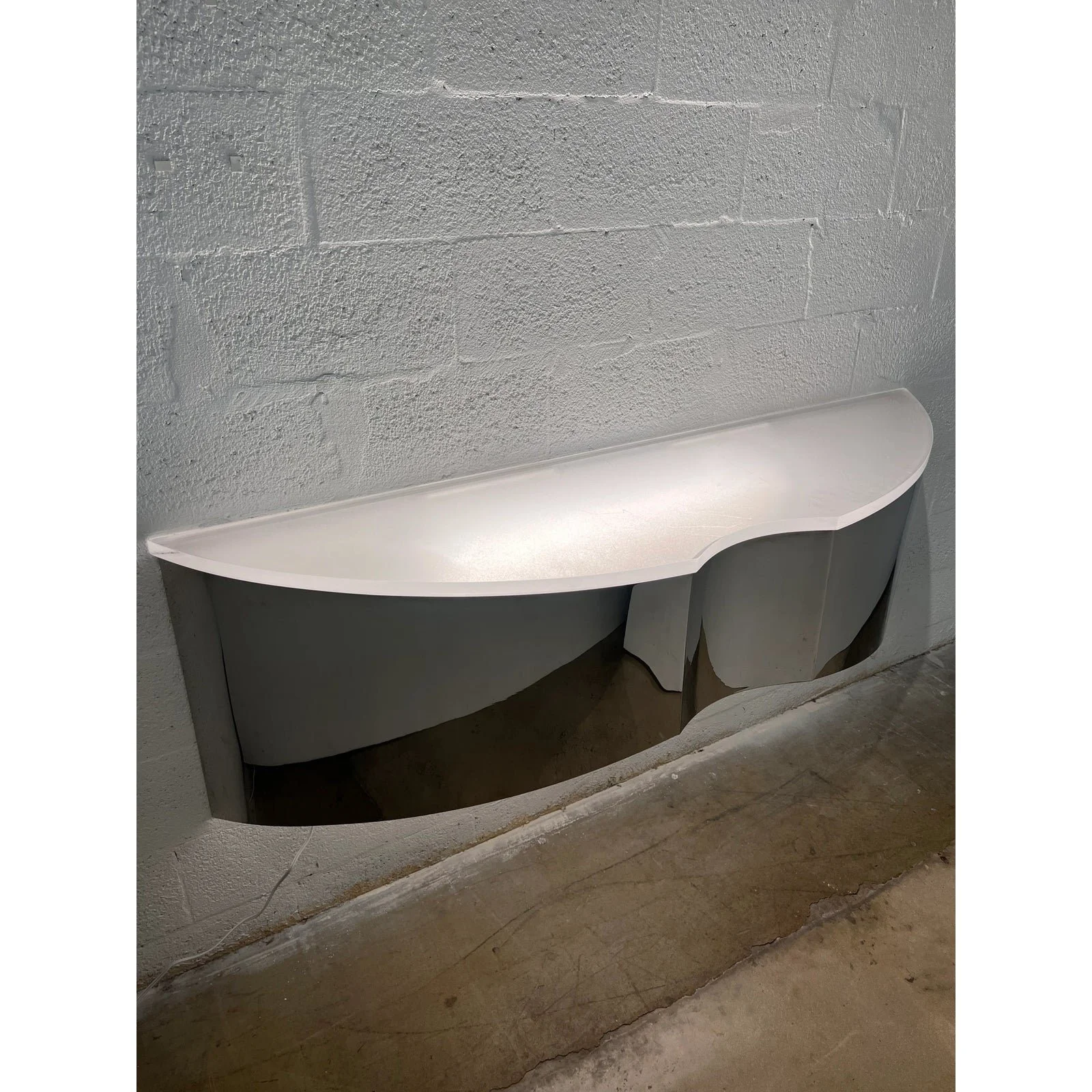 mid-century-custom-polished-steel-and-frosted-lucite-illuminated-floating-shelf-or-console-6030