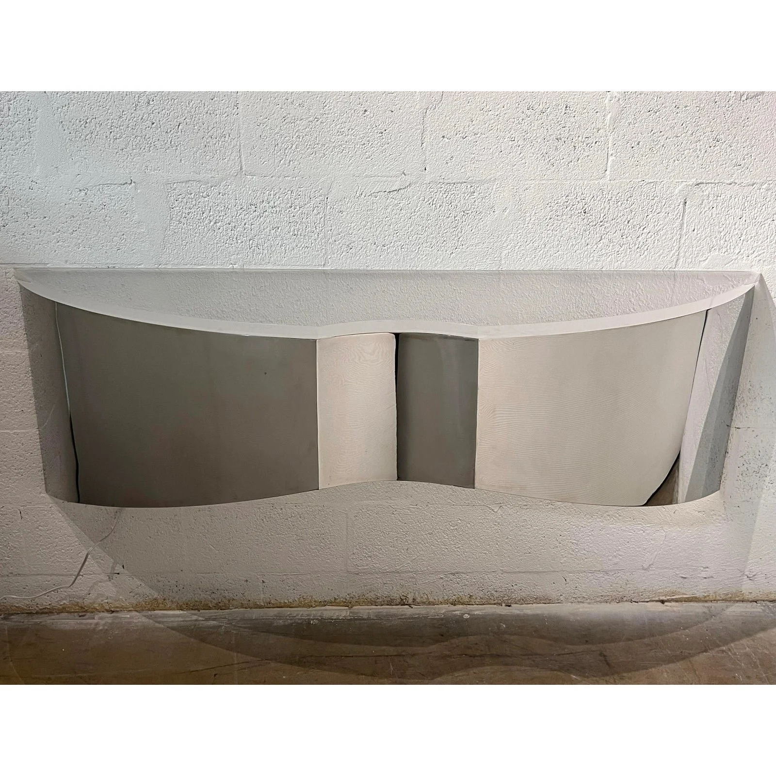 mid-century-custom-polished-steel-and-frosted-lucite-illuminated-floating-shelf-or-console-9184