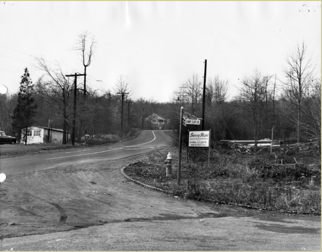Summit Road prior to construction 1949