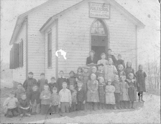 The Locust Public School House - late 1800's