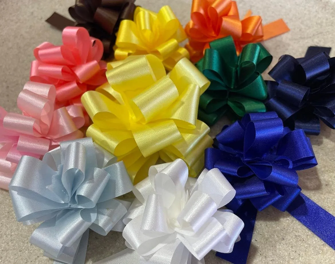 Pom Pom Bows - 20m roll (approx 37 bows)