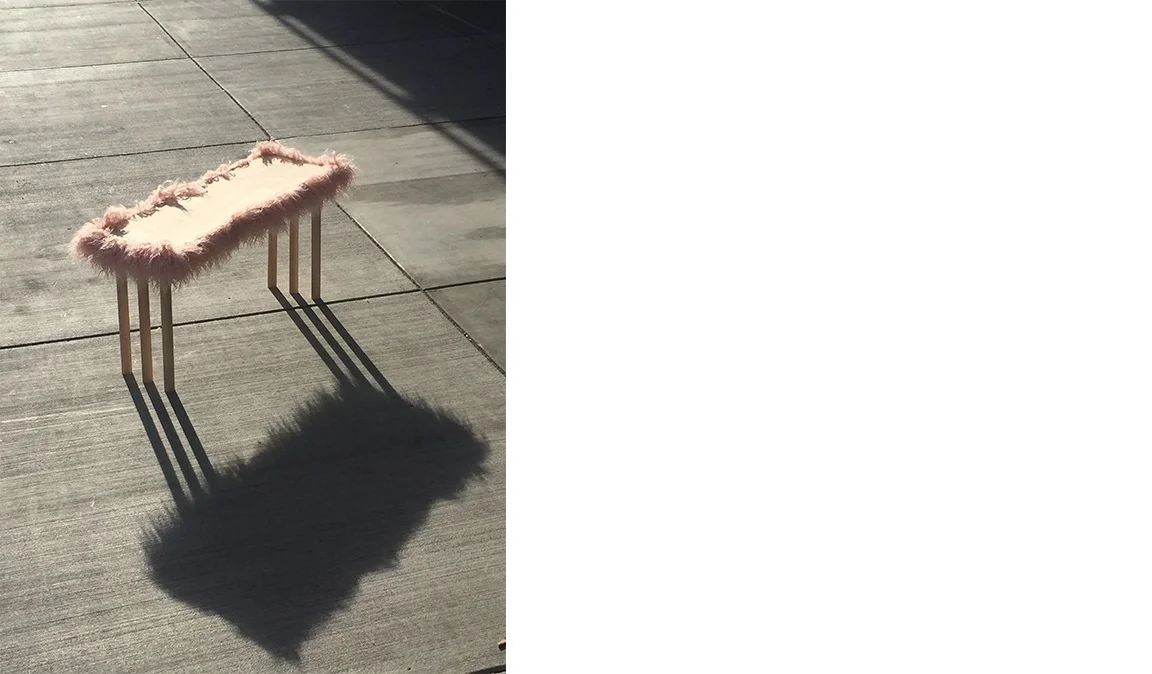 Standing on your own six feet. Bench Jr in Maple and Fluff.