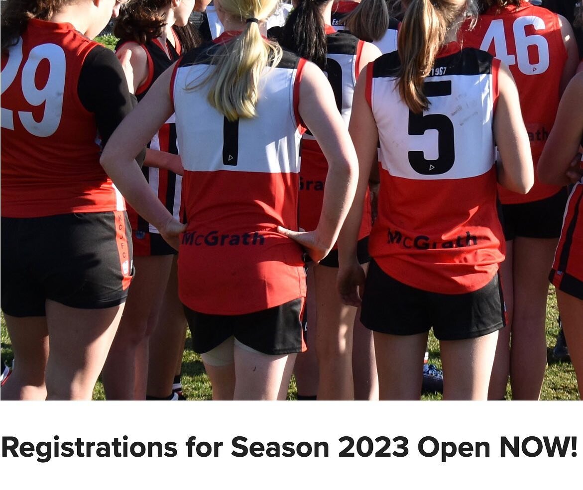 Registration for Season 2023 is Open NOW! Get in early to cement your place and receive our limited time early bird offer. Go register, Go City!

See our website for details.
@smjfl