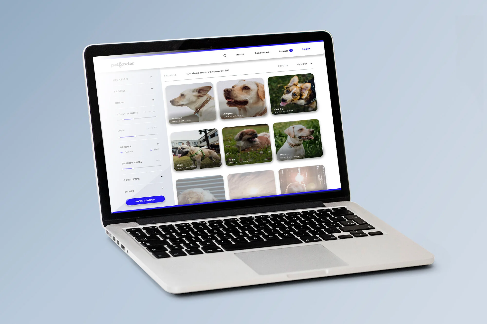 petfinder advanced search