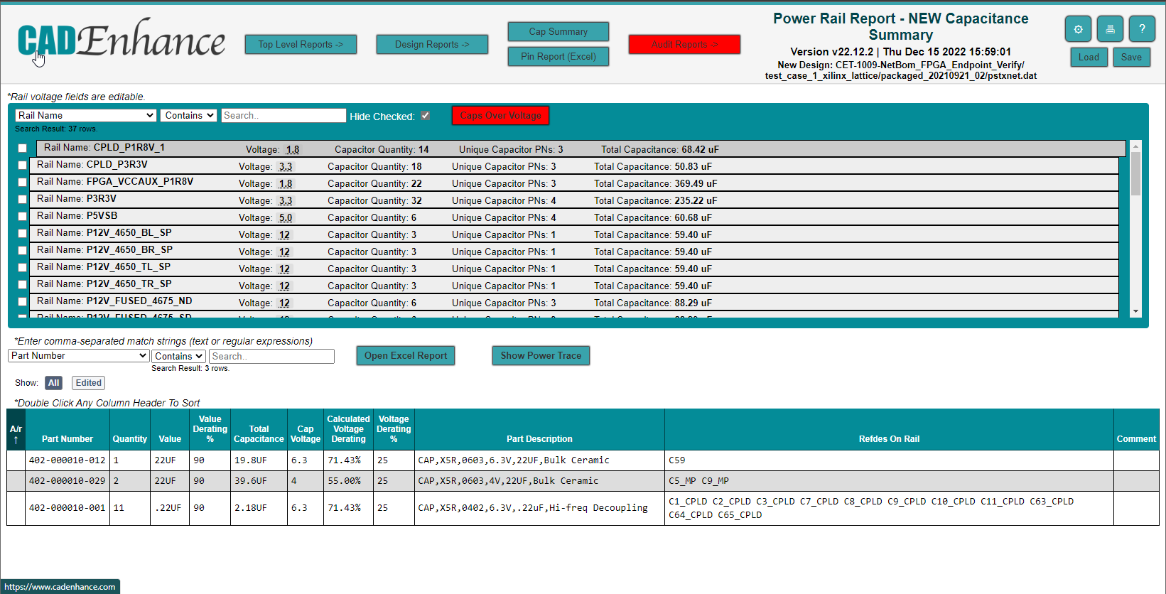 Power Rail Report