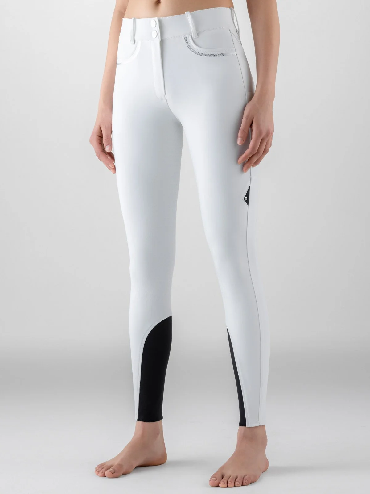 Equiline Gusmafh fullgrip ridebukse - Sort eller hvit