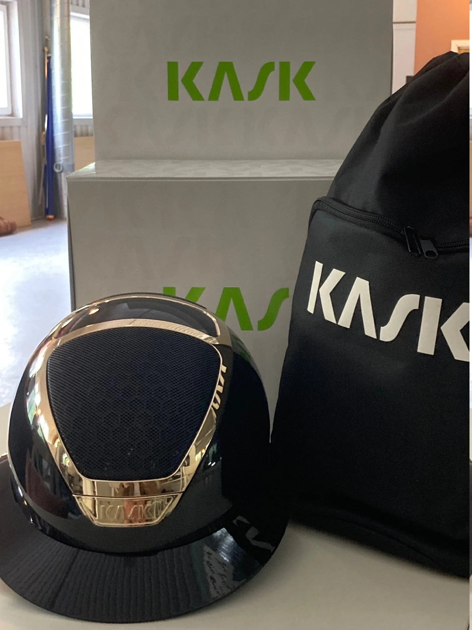 KASK ridehjelm Star Lady - Black Shine Gold