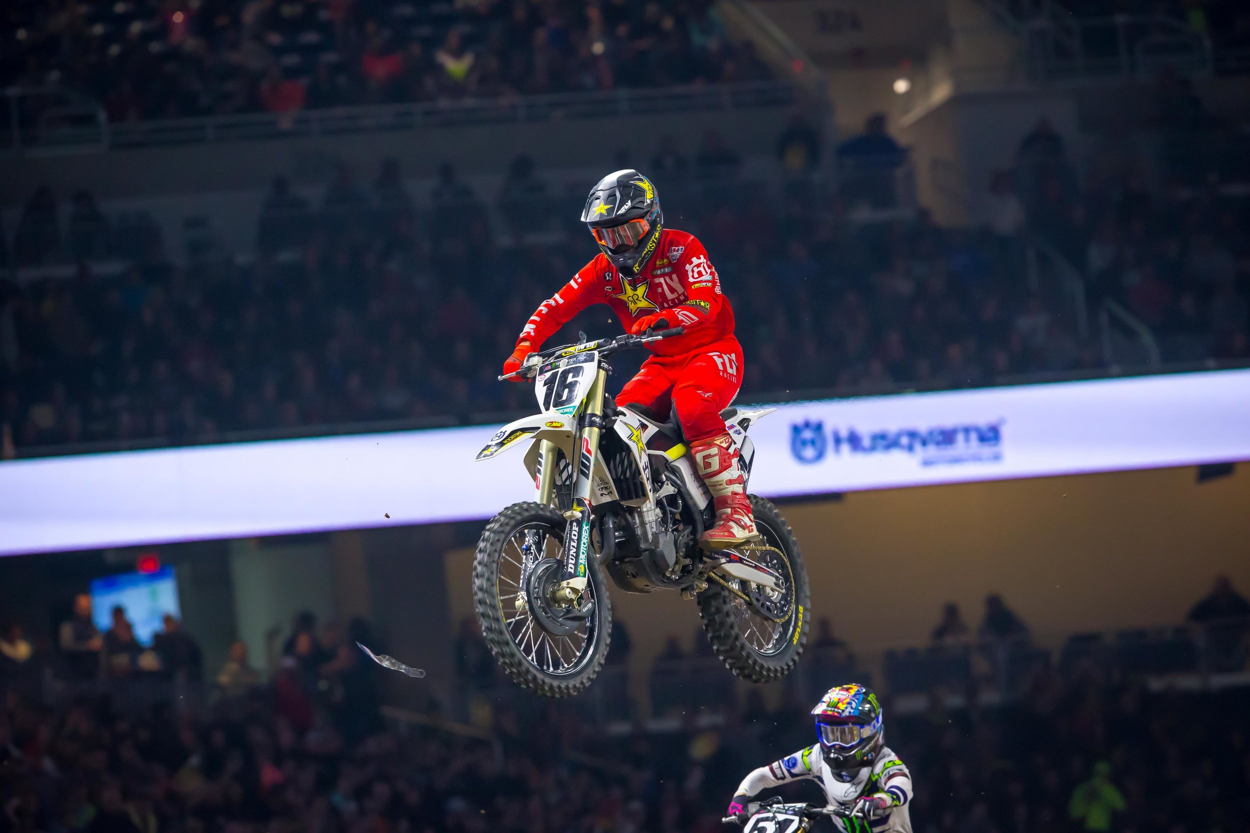Rockstar Energy Racing Husqvarna's Zach Osborne Races to Top 10 at Detroit SX Triple Crown