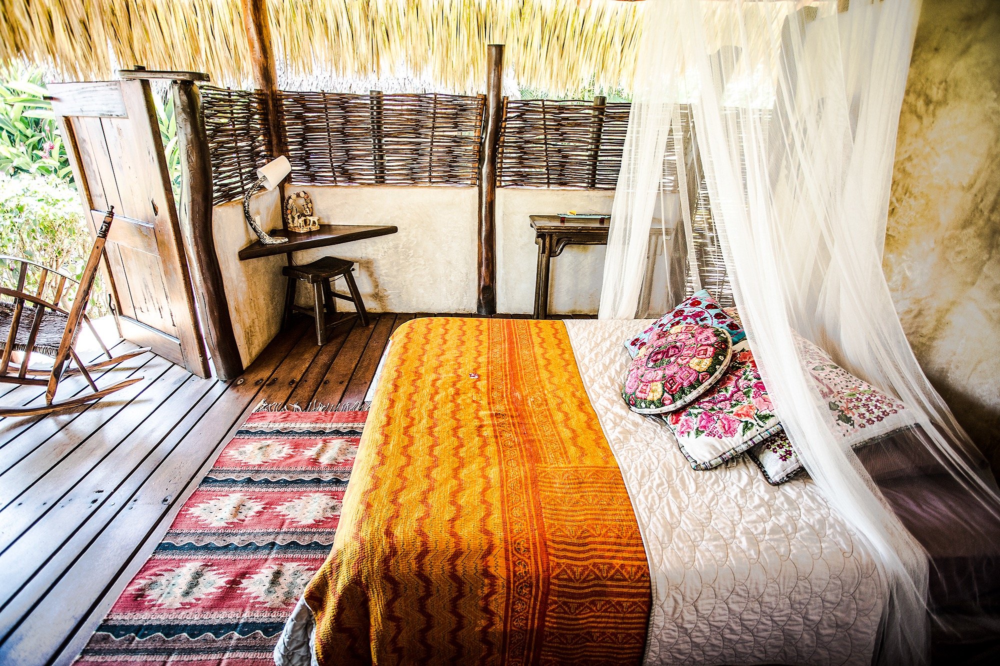 Accomodation _ Bungalow _ Tranquility _ Double Bed _ Present Moment Retreat _ Boutique Hotel _ Spa Resort _ Yoga Retreat  _ Restaurant _ Playa Troncones Mexico.JPG