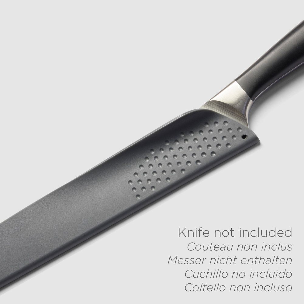 CHGCRAFT 13Pcs 7 Sizes Plastic Universal Knife Edge Guards Non-BPA Knife  Sheath Black Knife Cover Sleeves Knife Protectors