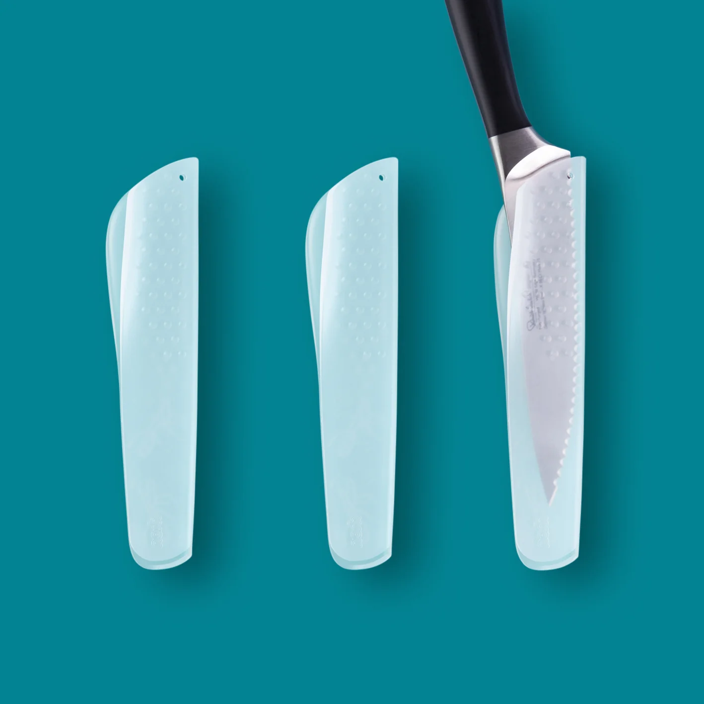 3 Piece Small Knife Guard Set Translucent — nosh
