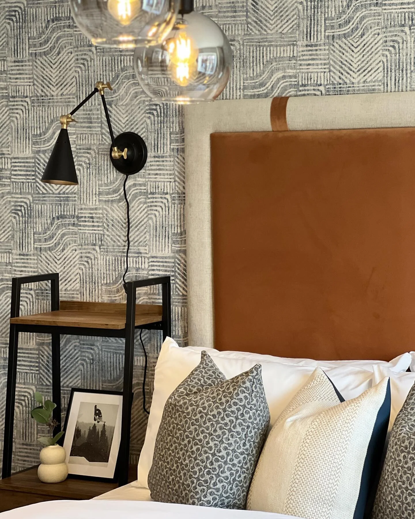 Caramels, blues and walnut 🤍 

Designed and installed by @hausinteriorsltd