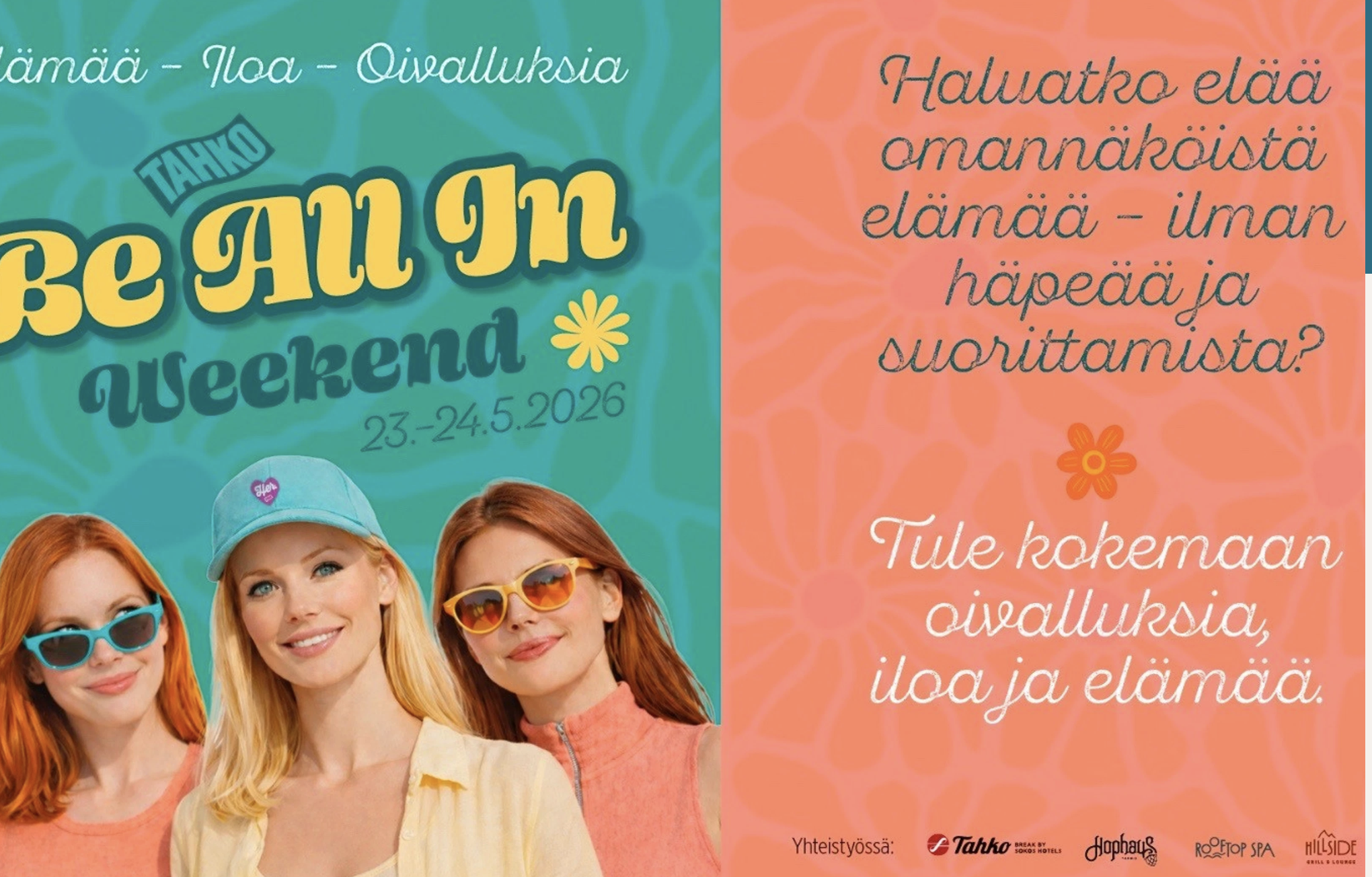 Naisten oma viikonloppu Be All In – Weekend
