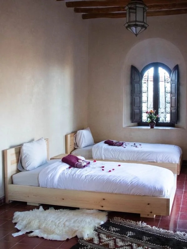 Twin room at Bab Zouina retreat centre