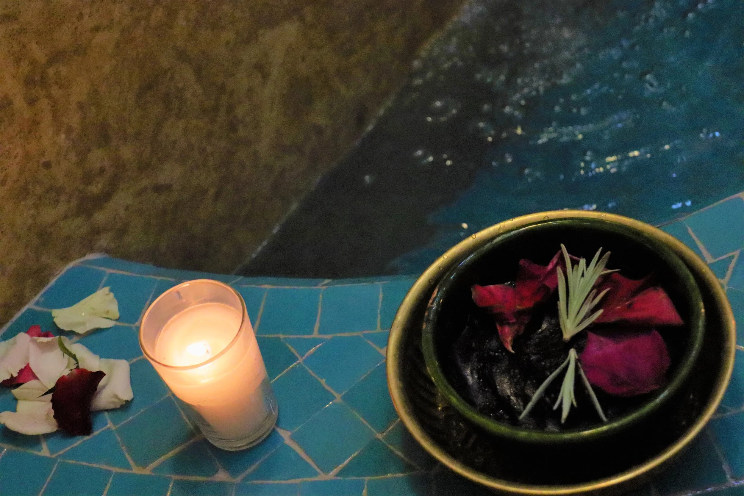 Traditional hammam at Bab Zouina, an optional retreat experience