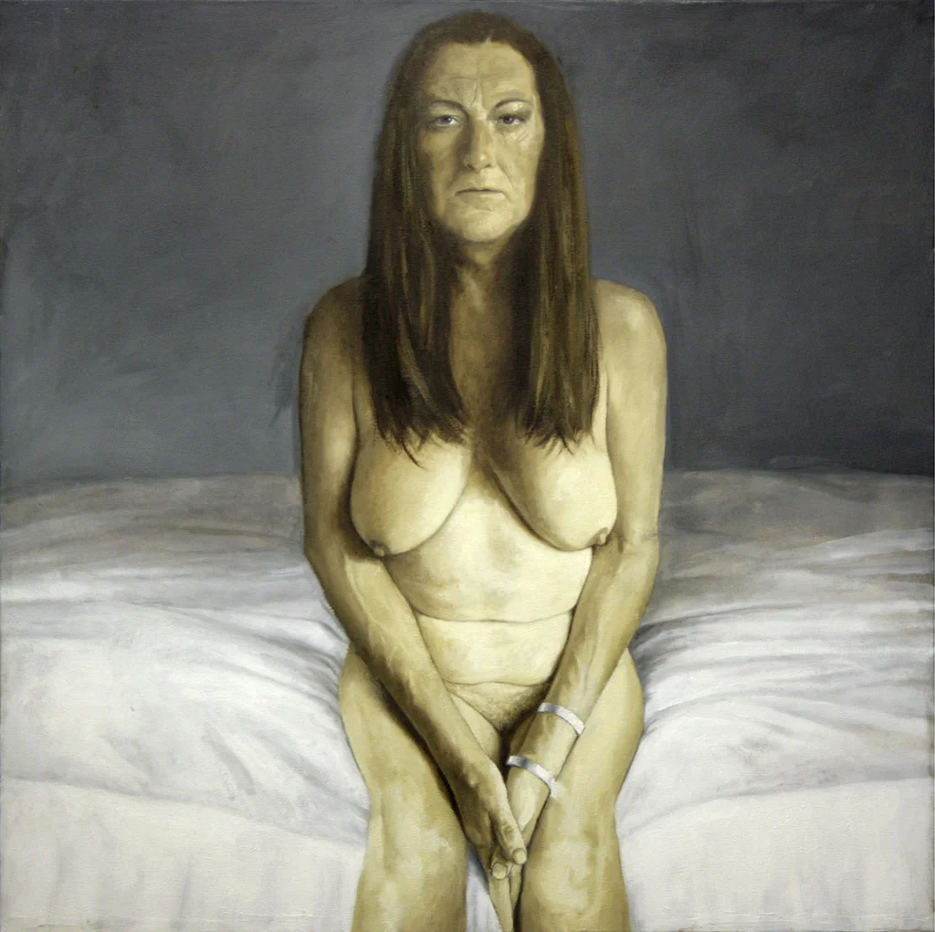 Lizzie Rowe, Sixty, 2015, oil on canvas, 100x100cm