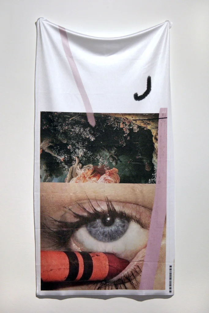 Bex Massey, The Swing, 2018, printed lycra and magnets, 110x46cm