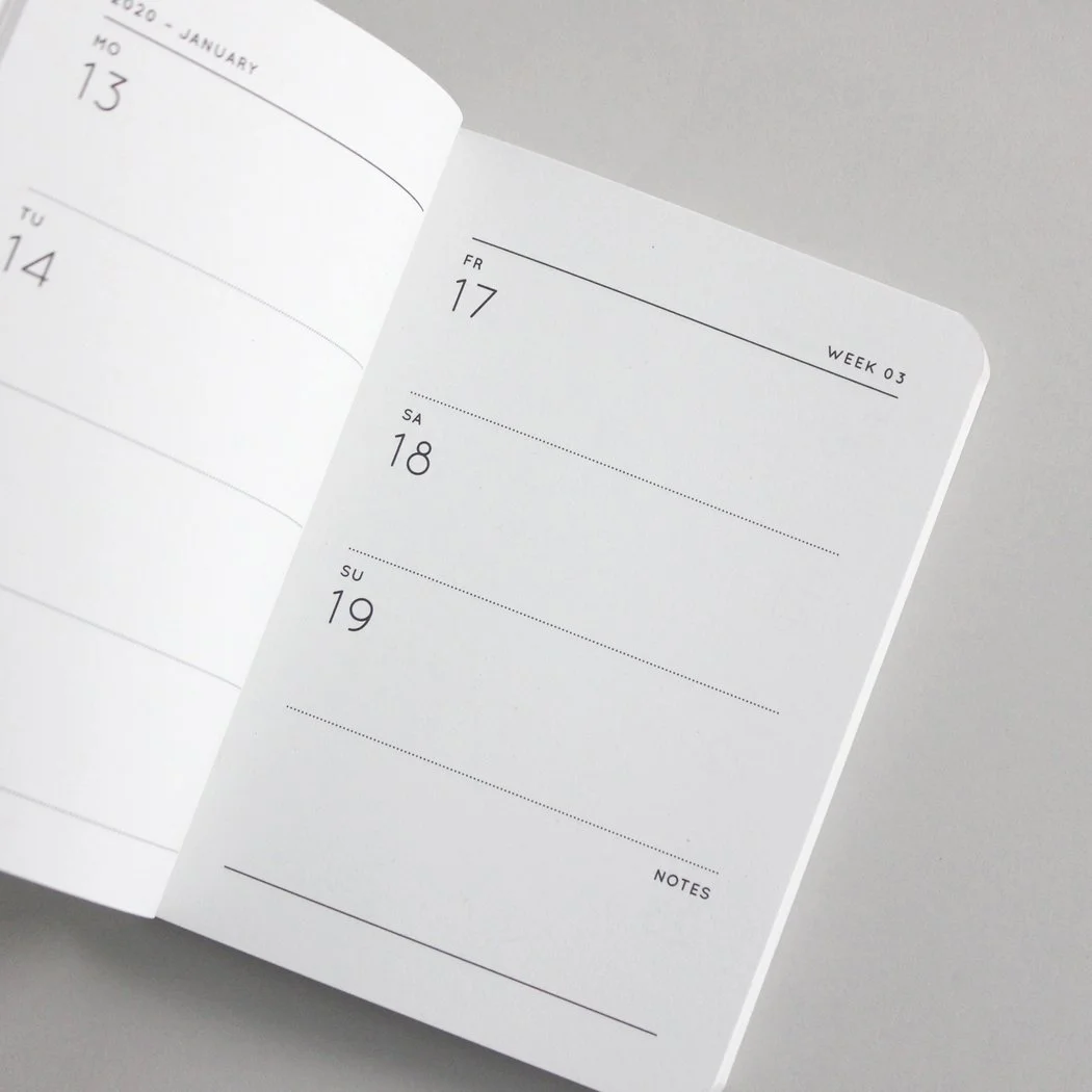 Kopie von Kopie von Taschenkalender für 2020 in Nude | A6 | mit Jahresüberblick für 2020 und 2021