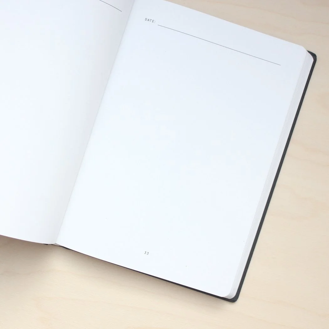 Kopie von Notizbuch mit Leinencover | beige | A5 | mit Inhaltsverzeichnis und Seitennummerierung | von Navucko.