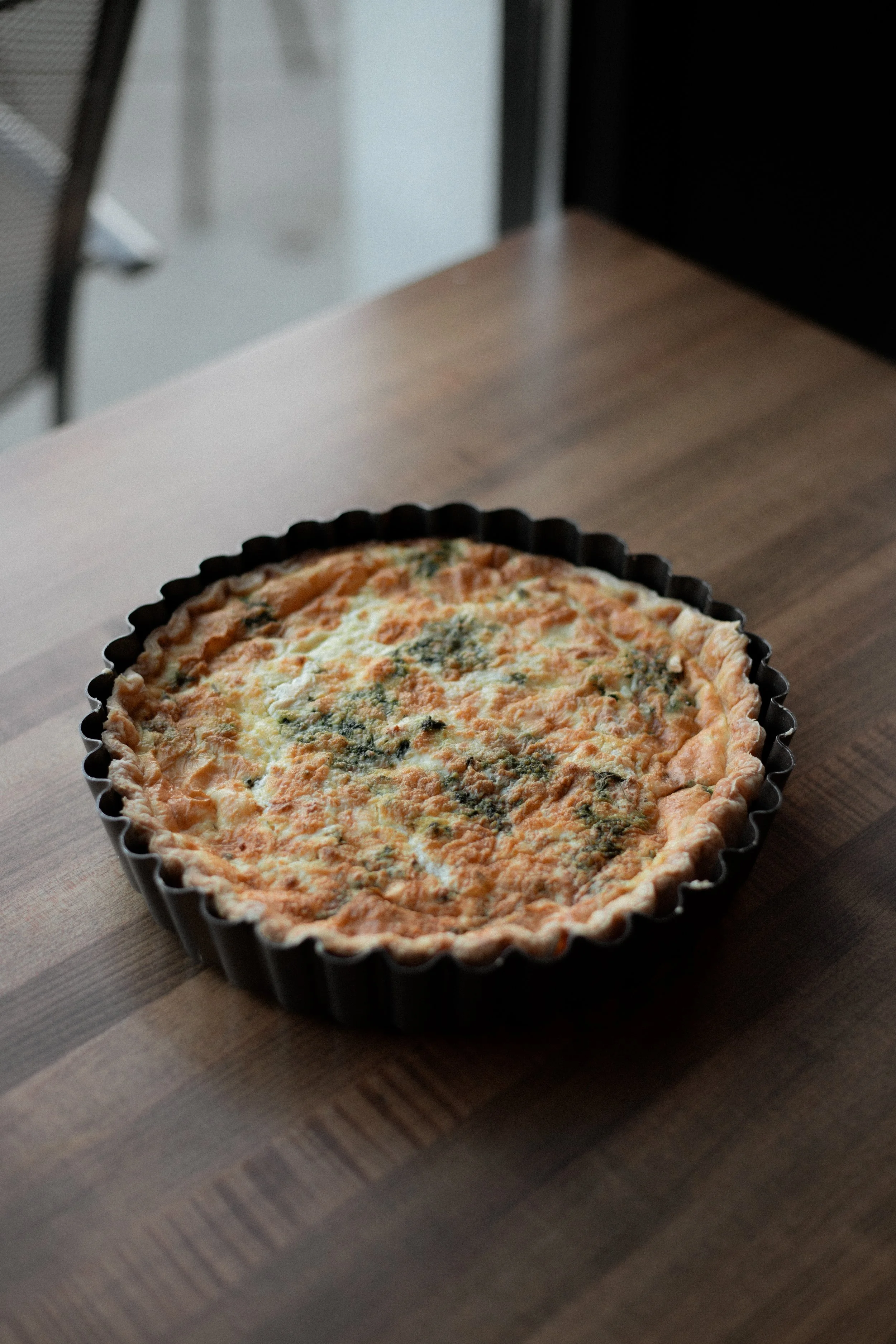 Personal Sized Bacon Gruyère Quiche