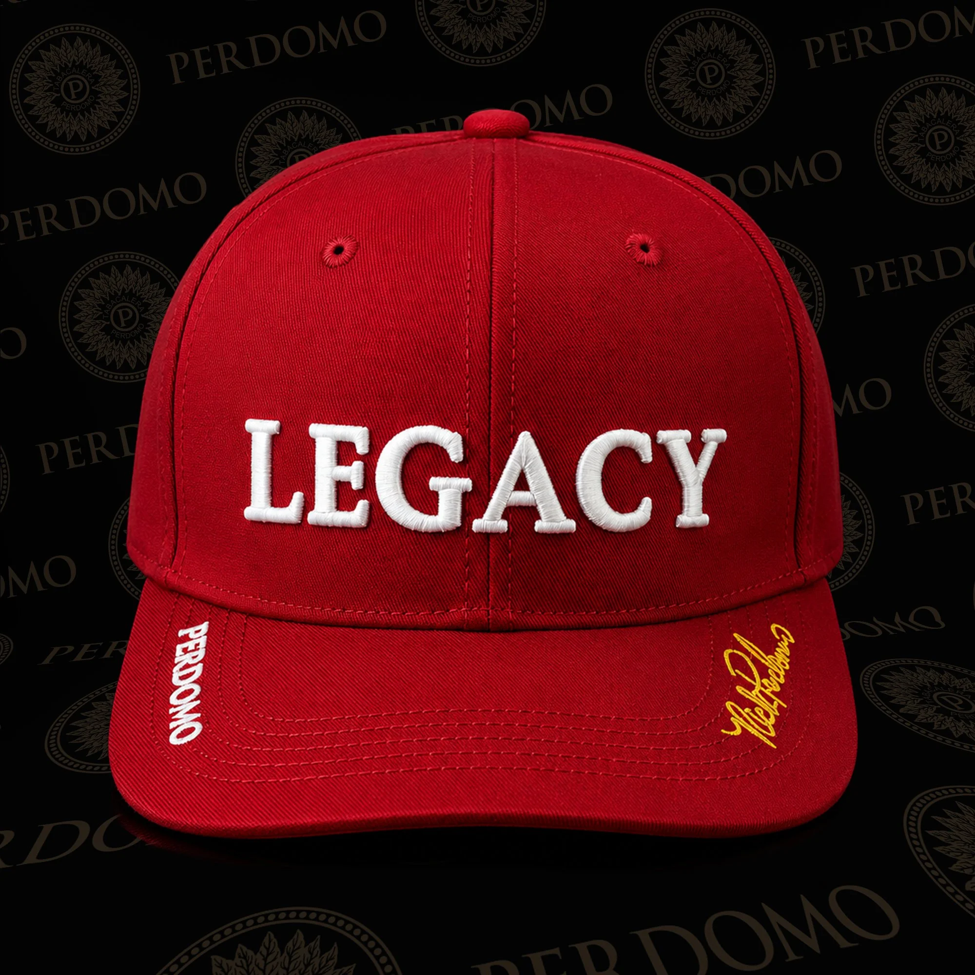 HATS - Perdomo Legacy - Red - Front.jpg (Copy)