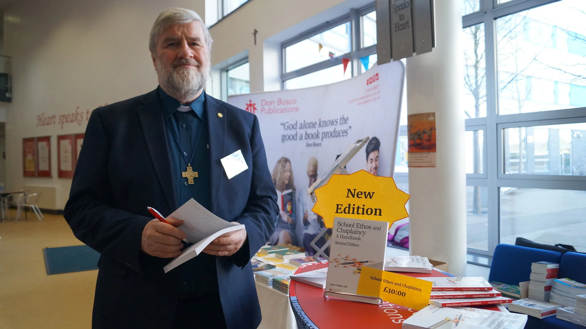 Fr David at 2019 Salesian Schools Conference, image: Salesian Link (Salesians GB)