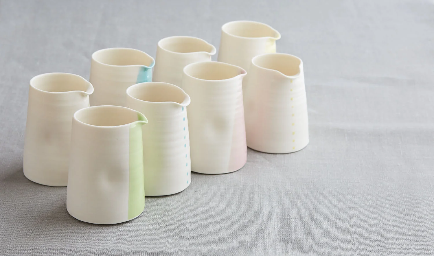 Watercolour & Spots Jugs