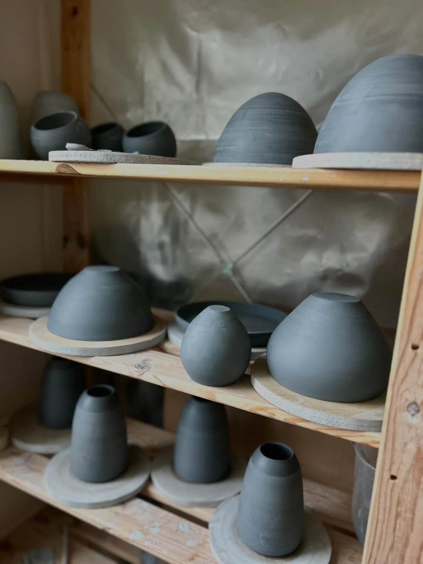 After a long break from both the studio and posting on IG I have started back in the studio this week.

It was an utter joy to pull out a bag of black porcelain and get started on some orders and a little project that&rsquo;s been in my head for quit