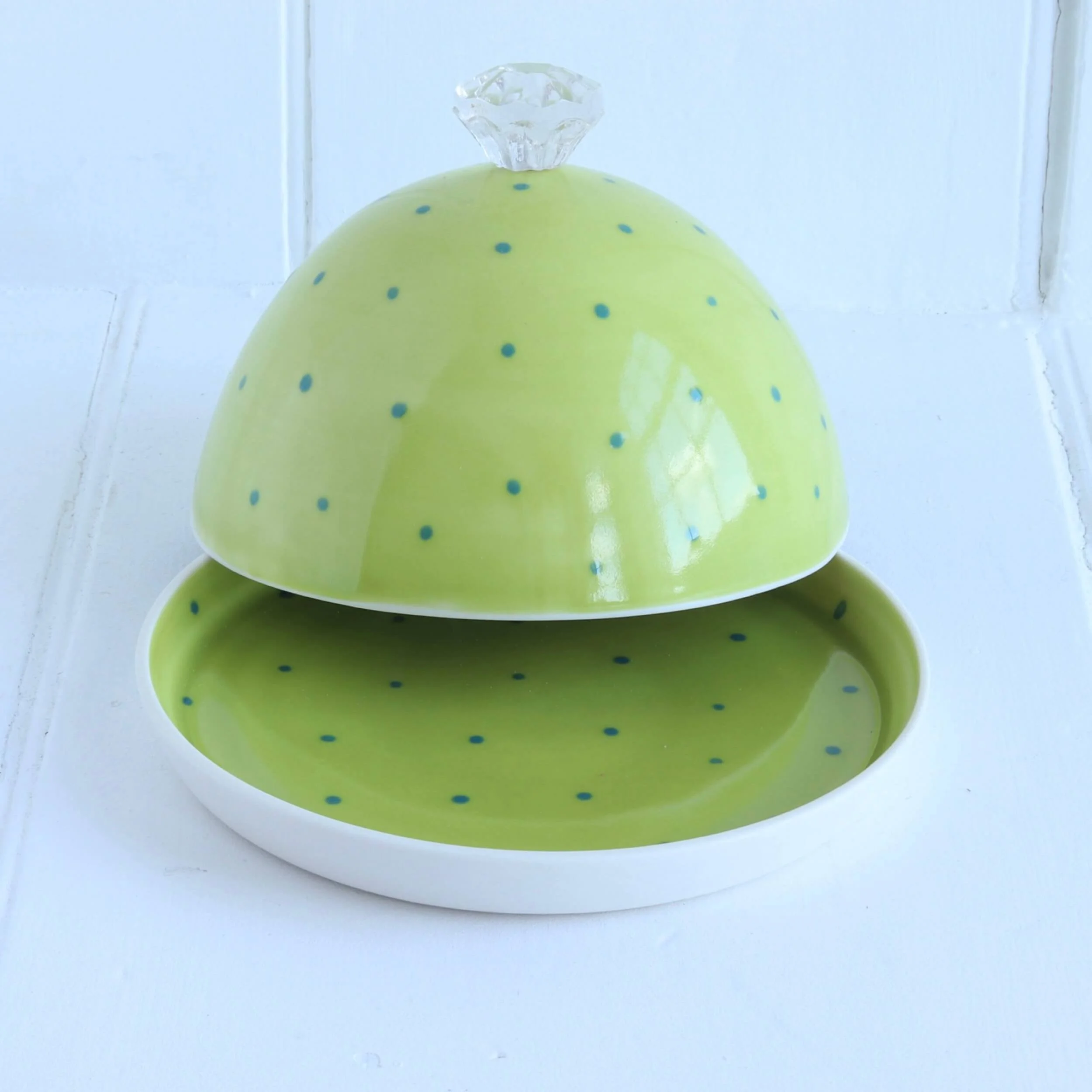 Chartreuse-green-spotty-butter-dish-2-penny-spooner-ceramics.JPG