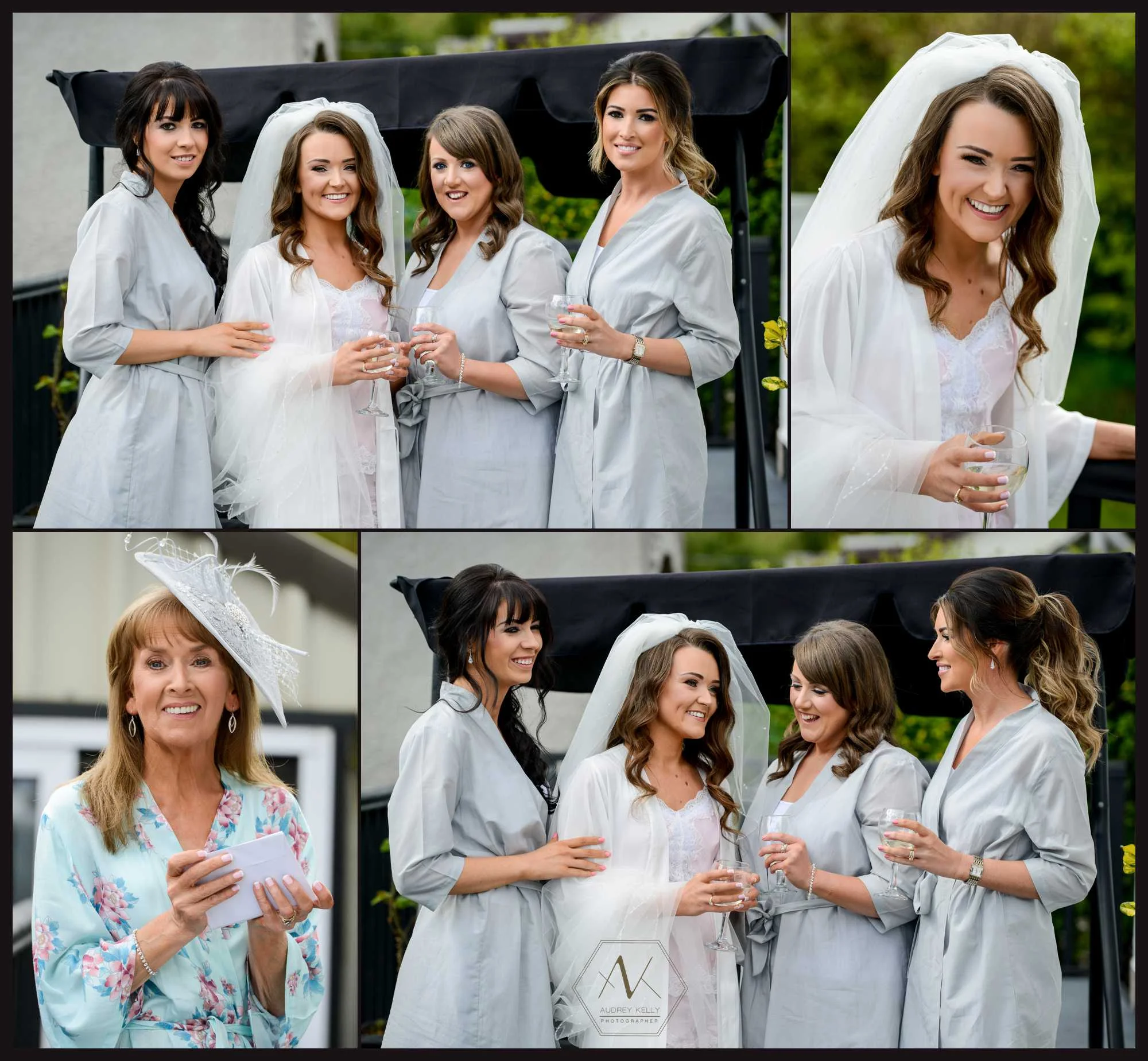 wedding morning prep with the girls